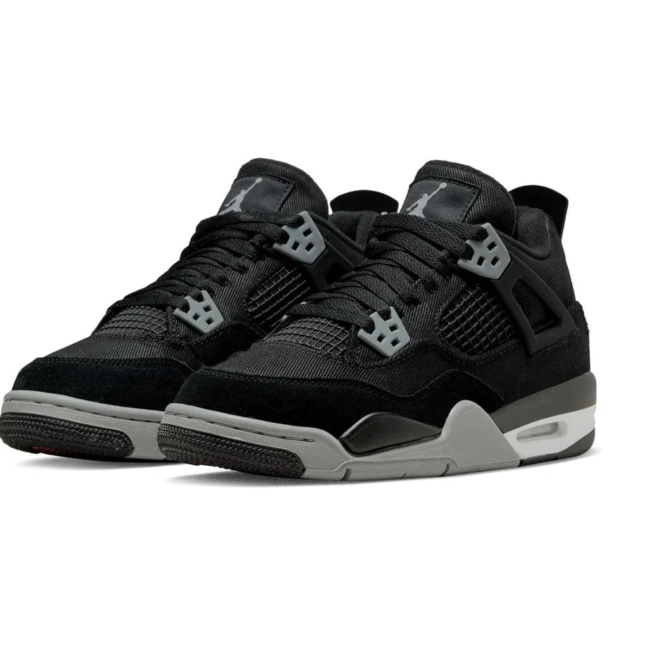 Retro 4 Air Canvas Black Jordan GS 0719